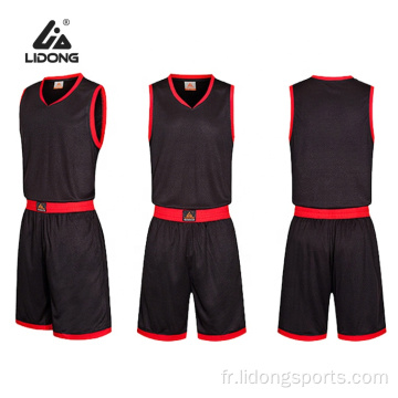 Accepter le maillot de basket-ball en gros design personnalisé